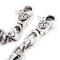 DK 2 Lion's Head Attached Biker Trucker Key Jean Wallet Chain (26.5") Silver CS23