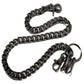 DK EMO Strong Basic Leash Heavy Linked Jeans Wallet Key Chain (23") SLV/BLK CS149MLT