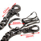 DK EMO Strong Basic Leash Heavy Linked Jeans Wallet Key Chain (23") SLV/BLK CS149MLT