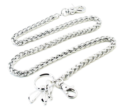 DK Basic Simple Strong Biker Trucker Key Jean Wallet Chain SLV,BLK,BRN CS39MLT