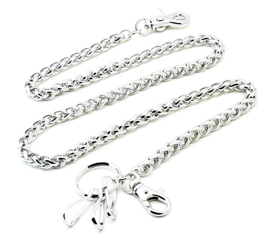 DK Basic Simple Strong Biker Trucker Key Jean Wallet Chain SLV,BLK,BRN CS39MLT