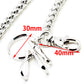DK Basic Simple Strong Biker Trucker Key Jean Wallet Chain SLV,BLK,BRN CS39MLT