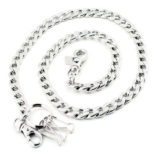 DK Simple Strong Basic Biker Trucker Key Jean Wallet Chain (20" / 30") CS108MLT
