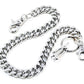 DK Simple Thick Biker Trucker Keychain Key Jean Wallet Chain (13/20/30") SLV/BLK CS124MLT