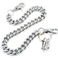 DK Simple Thick Biker Trucker Keychain Key Jean Wallet Chain (13/20/30") SLV/BLK CS124MLT