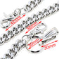 DK Simple Thick Biker Trucker Keychain Key Jean Wallet Chain (13/20/30") SLV/BLK CS124MLT