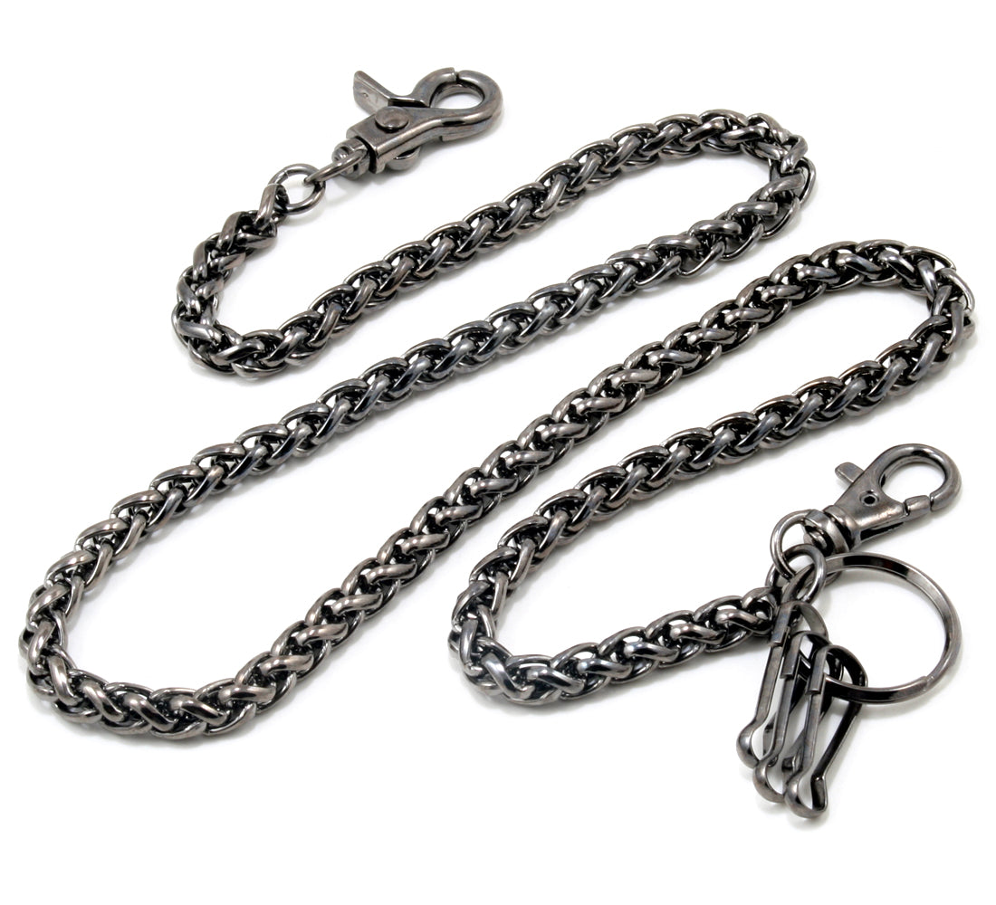 DK Basic Simple Strong Biker Trucker Key Jean Wallet Chain SLV,BLK,BRN CS39MLT