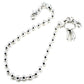 DK Marble Simple Strong Classic Biker Key Jean Wallet Chain (20/30") SLV/BLK CS20MLT