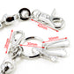 DK Marble Simple Strong Classic Biker Key Jean Wallet Chain (20/30") SLV/BLK CS20MLT