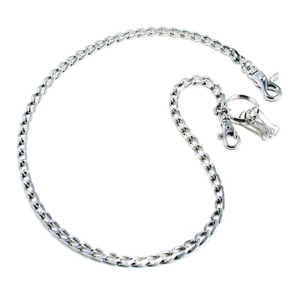 DK Marble Simple Strong Classic Biker Key Jean Wallet Chain (22"/30") SLV/BLK/BRN CS24MLT