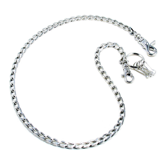 DK Marble Simple Strong Classic Biker Key Jean Wallet Chain (22"/30") SLV/BLK/BRN CS24MLT