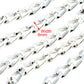 DK Marble Simple Strong Classic Biker Key Jean Wallet Chain (22"/30") SLV/BLK/BRN CS24MLT