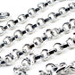 DK Long Heavy Ring Cross Biker Trucker Key Jean Wallet Chain (29.5") Silver CS43