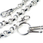 DK Long Heavy Ring Cross Biker Trucker Key Jean Wallet Chain (29.5") Silver CS43