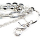 DK 3 Line Cross Pendant Biker Trucker Key Jean Wallet Chain (21") Silver CS72