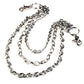 DK Basic 3 Line Connect EMO Biker Trucker Key Jean Wallet Chain (21") Silver CS73