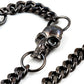 DK Strong Skull Pendant Basic Biker Trucker Key Jean Wallet Chain (19") BLK,SLV CS90MLT