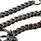 DK Strong Skull Pendant Basic Biker Trucker Key Jean Wallet Chain (19") BLK,SLV CS90MLT