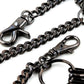 DK Strong Skull Pendant Basic Biker Trucker Key Jean Wallet Chain (19") BLK,SLV CS90MLT